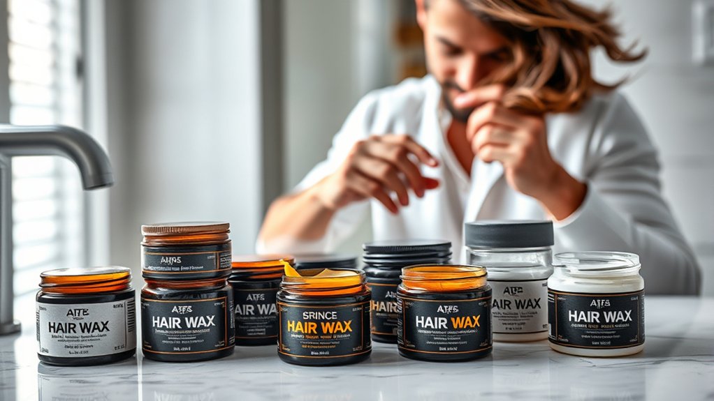 top men s long hair wax